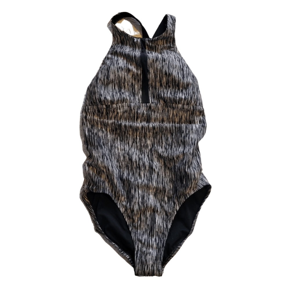 Nike Rush Heather High Neck One-Piece Swimsuit